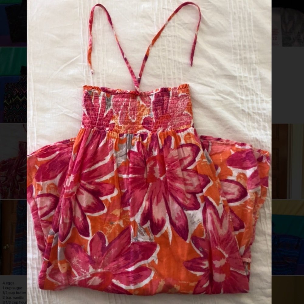 Girls Midi Sun Dress Size M-8